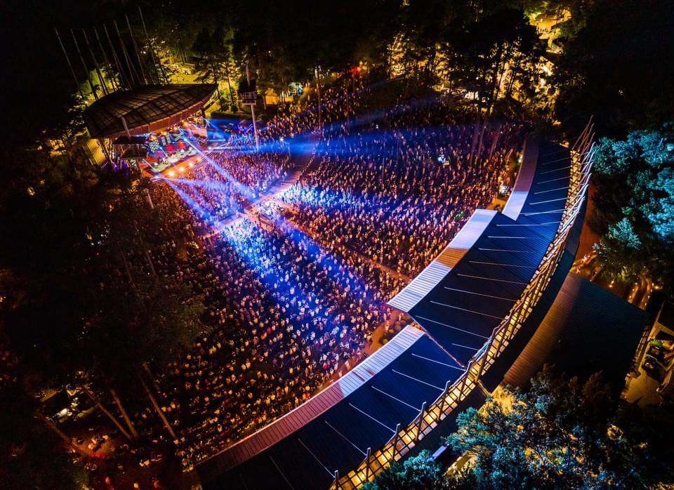 Amphitheater aerial view